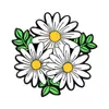 Broche de Flor Rosa para Planta Regalo del Día de San Valentín Insignia de Margarita Blanca de Dibujos Animados Accesorios para Ropa Medalla