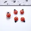 Decorações de Unhas Desenho Animado Popular Joaninha Transfronteiriças Acessórios de Unha de Resina 3D Peças Realistas para DIY