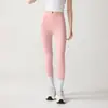 Calça de Yoga Feminina Cintura Alta Levanta Bumbum Cintura de Gel Pêssego Tamanho Grande Justa Calça Fitness Calça Esportiva de Micropressão Leggings para Corrida