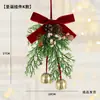 Corona de Navidad de Venta Caliente Colgante de Campana Venta al por Mayor Colgante para Coche Colgante para Puerta Decoración Festiva Arreglo de Atmósfera Festiva Adornos