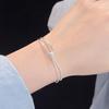 Nova Pulseira Starshine Feminina Nicho de Luxo Leve Corrente Osso de Cobra Prateada Joia Kink Pulseira da Sorte Presente Atacado