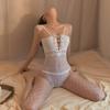 Amo Ruru Nuevo Estilo Ropa Interior Sexy Encaje Una pieza Pieza abierta Hebilla oculta Pasión Talla grande Correa adelgazante Traje sexy de perspectiva