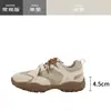 Tênis de treino casual alemão retrô color block na cor uva para mulheres, versátil para o trabalho, tênis com sola grossa para esportes ao ar livre, tênis estilo Forrest Gump