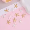 Accesorios de joyería de aleación DIY KC oro estrella de mar colgante pequeño estilo oceánico pulsera de metal hecha a mano accesorios para collar