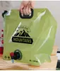 Bolsa de Água Acampamento Armazenamento de Água Balde Externo Montanhismo Dobrável Viagem Plástico Macio Armazenamento de Água Impermeável Externo Portátil