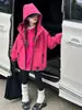 Cortavientos para Niña 2026 Nueva Moda Infantil Tres en Uno Desmontable Chaqueta de Otoño para Niñas Mayores, Abrigo Otoño/Invierno