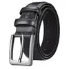 Cinturones para Hombre al por Mayor de Alta Gama de Cuero PU con Hebilla de Pin Cinturón Casual de Moda para Hombre Hebilla de Pin Extendida para Hombre