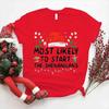 Camiseta de moda para mujer, divertida, "Olvídate del regalo oculto", camiseta navideña, blusa para mujer