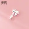 Pingente de Estrela Cadente com Franja em Prata Pura 999 Pingente para Pulseira DIY Acessórios de Material de Corda Tecida à Mão S1146