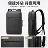 Mochila de negocios para hombre, simple y elegante, adecuada para ir al trabajo, con gran capacidad y múltiples compartimentos para guardar un portátil, ideal para viajes de negocios y de placer.; personalizable