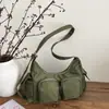 Nova Bolsa Tote Multibolsos para Mulheres Primavera/Verão 2026, Bolsa de Ombro Casual de Grande Capacidade, Bolsa Transversal Personalizada Tendência