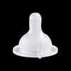 Chupón Universal Simple Elle con Agujero Cruzado de Diámetro Amplio Chupón Transparente Mate Silicona de Grado Alimenticio Dropshipping
