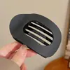 Presilha de bico de pato marrom de cachorro coreano, presilha elegante para coque torcido, presilha de cabelo volumizadora para a parte de trás da cabeça, acessório de cabelo de alta qualidade