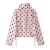 Ropa exterior para mujer otra moda transfronteriza estilo de cordón de lunares blanco rosa AliExpress más vendido lunares estilo europeo y americano