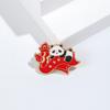 2024 Novo Dia Nacional Vermelho Liga Broche Patriótico Estilo Nacional Metal Emblema Pin Acessórios Decorativos Jóias Atacado