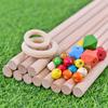 Tapiz tejido a mano con palo de madera cuerda de algodón hilo de algodón hilo trenzado bolsa de material diy ojos de búho decorativos anillo de madera