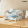 Estante de Almacenamiento Simple para Escritorio de Oficina, Estante de Archivos con Compartimentos Multinivel, Estante en Niveles de Altura Elevada, Estante de Almacenamiento para Papelería