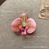 Cabeça de Flor Phalaenopsis de Filme Artificial Impressa em 3D Grampo de Cabelo Celebridade da Internet Lembrancinha de Casamento Caixa de Doces de Casamento Flores Falsas Decoradas à Mão