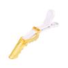 Pinza de cocodrilo transparente para peluquería, flequillo, pinza de pico de pato, pinza de posicionamiento lateral para tarjetas, teñido en caliente, maquillador, pinza de cristal, accesorios para el cabello