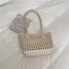 Bolsa Tecida Cruzada Feminina 2026 Outono Novo Estilo Moda Tendência Versátil Bolsa Tote Grande Capacidade Ombro Único Bolsa para o Dia a Dia