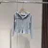 Conjunto de Ropa de Primavera y Otoño para Niñas, Sudadera con Capucha de Moda para Niña Grande, Nuevo Conjunto de Dos Piezas de Jeans Elegantes para Niños