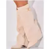 Botas transfronterizas europeas y americanas para mujer, punta fina, caña ancha, hebilla metálica recta, botas de longitud media, talla grande, tacón grueso, botas estilo pantalón para mujer
