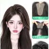 Peluca Yuan Yang [No Necesita Pinzas para el Cabello] Flequillo Postizo para Mujeres, Peluca Esponjosa Invisible Sin Costuras de Alta Corona con Cinta Mágica
