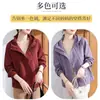 Camiseta para Meia-Idade Feminina Roupas de Verão Femininas Top de Manga Curta para Mulheres de 30-40 Anos Moda Mãe Coreana Solta Tamanho Grande Camisa de Chiffon