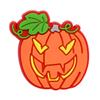 Serie de Halloween, zapatos con agujeros de dibujos animados, hebilla de zapato de flor, pegamento suave de PVC, zapatos de jardín desmontables DIY, accesorios decorativos