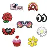 Bolsa de Praia Eva Transfronteiriça, Bolsa Floral com Furos, Bolsa Floral Bog, Acessórios, Cesta de Mão, Fivela Decorativa Destacável DIY