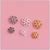Accesorios de toro de plata de ley 925 cuentas espaciadoras DIY colgante con cuentas hecho a mano pulsera materiales de joyería de plata accesorios de joyería de plata