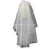 Véu para Registro de Casamento, Flores Rosa Estilo Floresta, Vestido de Noiva Principal Doce e Fofo, Adorno de Cabeça Sofisticado com Renda