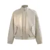 Chaqueta Bomber Jack Chuan Yang Diseño Otoñal Retro Americano Cuello Alto Simple de Pareja de Alta Gama