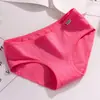 Ropa Interior para Mujer Modal con Ribete de Encaje Bragas Color Sólido Tiro Bajo Algodón Lindo Al por Mayor Estilo de Niña