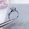 Anillo Auténtico de Diamante Mosane Oro de 18K Incrustado Color D Super Brillante Anillo de Diamante Mosane Incrustaciones Micro Incrustado Diamante Mosane Niutou