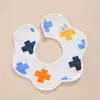 Bebê Recém-Nascido Toalha de Baba 360 Graus Algodão Puro Tipo a Petal Macio Tricotado Babador de Bebê Absorvente Impermeável