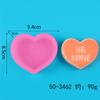 Día de San Valentín DIY Te Amo Letras Inglesas Forma de Corazón Jabón Artesanal Perfumado Vela Aromática Decoración de Interiores Fabricación Molde de Silicona