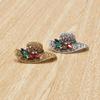 Broche de chapéu de palha vintage com diamantes incrustados, moda coreana, corpete, acessórios para roupas femininas, alfinete, entrega de uma peça, fornecimento transfronteiriço