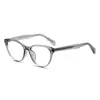 Gafas Graduadas Personalizadas Estilo Callejero Retro Europeo y Americano Anti Luz Azul 87008 Monturas Cat-Eye Lisas de Influencer de Moda