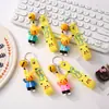 Boneca de cola de gota de desenho animado pingente de chave feminino criativo bola de pelo estrela coelho Dailou chaveiro de mochila atacado