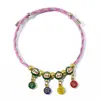 Pulseira de Corda Multicor, Joia de Corda de Mão Zongzi Trançada Atacado, Artesanal Puro, Estilo Nacional, Tendência Nacional, Corda Vermelha Trançada à Mão
