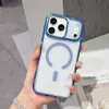 Adequado para Capa de Celular Magnética Cor Gelo Iphone18Pro, Transparente e de Alta Qualidade, Capa Protetora Anti-Queda Apple 17E 16 15
