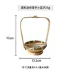 Cesta de Bambú Hecha a Mano, Cesta Redonda para Frutas, Cesta de Boda, Bandeja para Preparar Té, Cesta de Hot Pot Multicapa para Hotel de Arte del Té