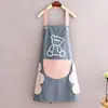Delantal Impermeable y a Prueba de Aceite de Moda Nuevo para Cocina de Mujeres, Cocina Casera, Delantal de Trabajo sin Mangas para Hombres con Estampado de Trabajo