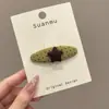 Pinza para el Cabello Melaleuca Otoño e Invierno para Mujer Lazo Estampado Leopardo Exquisita Pinza BB Accesorios para el Cabello Nuevo Estilo 2026 Pinza de Pato de Punto Versátil