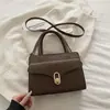 Bolsa de Mão Pequena Quadrada Estilo Coreano Simples e Elegante para Mulheres 2026 Nova Bolsa de Ombro Versátil Casual Bolsa Transversal Fashion para o Dia a Dia