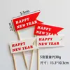 Topper Decorativo para Pastel Estilo Coreano Retro de Moda Banderín Pequeño Estilo Ins Topper para Mesa de Postres Feliz Cumpleaños