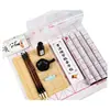 Set de pinceles para principiantes en caligrafía, pincel suave para practicar la escritura, paño para escribir con agua, tinta, papel, piedra de tinta y caja de herramientas de almacenamiento