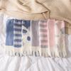 Nuevos calcetines de piso de garra de gato azul de dibujos animados para otoño e invierno, estilo japonés, fresco, de vellón de coral, de caña media, calcetines de mujer, calcetines de dormir de invierno
