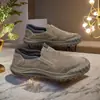 2026 Novos Sapatos de Segurança para Trabalho Masculinos Botas de Couro Impermeáveis de Cano Curto Antiderrapantes Resistentes ao Desgaste Respiráveis Casuais para Trabalho ao Ar Livre